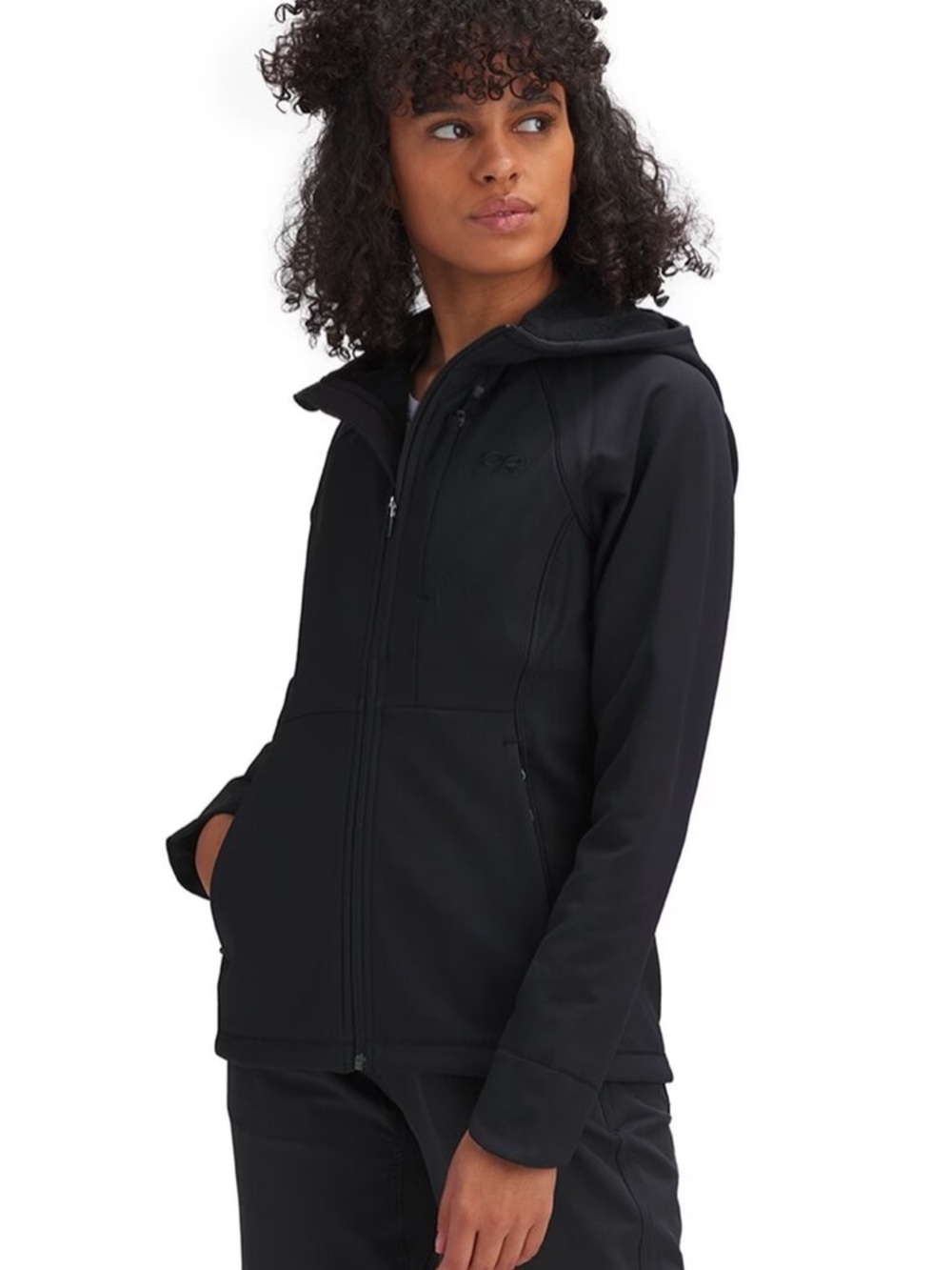Outdoor Research Georgetown Hooded Softshell Jacket Black